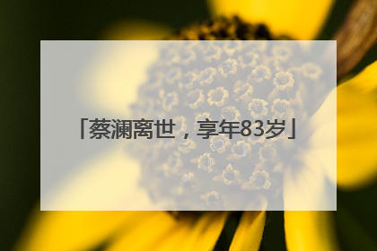蔡澜离世，享年83岁