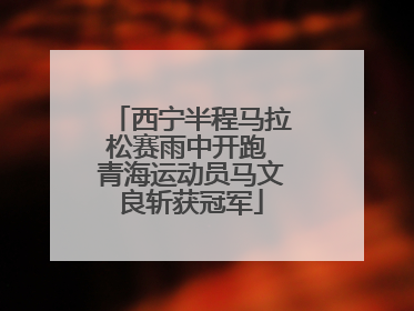 西宁半程马拉松赛雨中开跑 青海运动员马文良斩获冠军