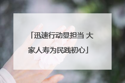 迅速行动显担当 大家人寿为民践初心