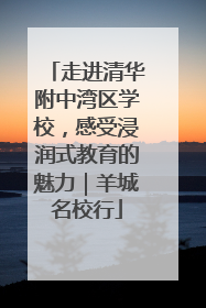 走进清华附中湾区学校，感受浸润式教育的魅力｜羊城名校行