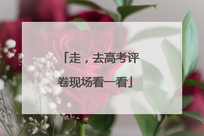 走，去高考评卷现场看一看
