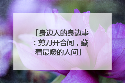身边人的身边事：剪刀开合间，藏着最暖的人间