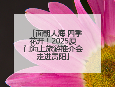 面朝大海 四季花开！2025厦门海上旅游推介会走进贵阳