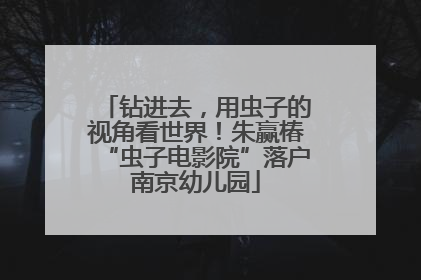 钻进去，用虫子的视角看世界！朱赢椿“虫子电影院”落户南京幼儿园