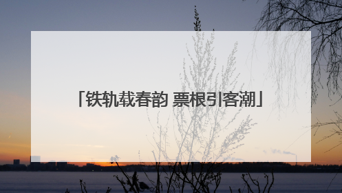 铁轨载春韵 票根引客潮