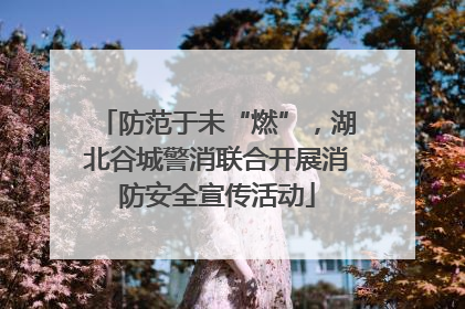 防范于未“燃”，湖北谷城警消联合开展消防安全宣传活动