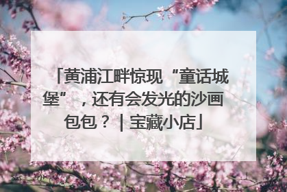 黄浦江畔惊现“童话城堡”，还有会发光的沙画包包？｜宝藏小店