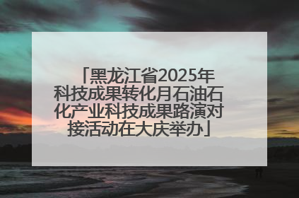 黑龙江省2025年科技成果转化月石油石化产业科技成果路演对接活动在大庆举办