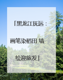 黑龙江抚远：画笔染稻田 墙绘迎旅发