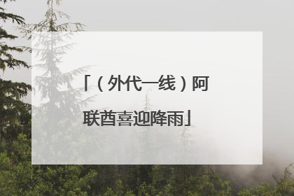 （外代一线）阿联酋喜迎降雨