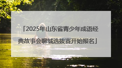 2025年山东省青少年成语经典故事会聊城选拔赛开始报名