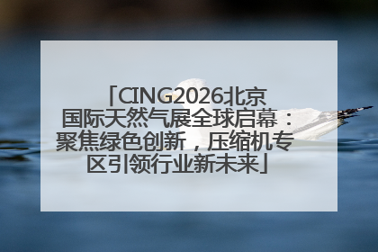 CING2026北京国际天然气展全球启幕：聚焦绿色创新，压缩机专区引领行业新未来