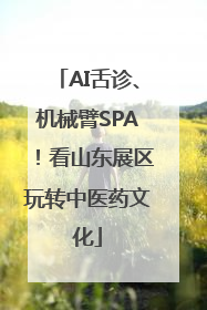 AI舌诊、机械臂SPA！看山东展区玩转中医药文化