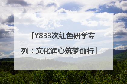 Y833次红色研学专列：文化润心筑梦前行